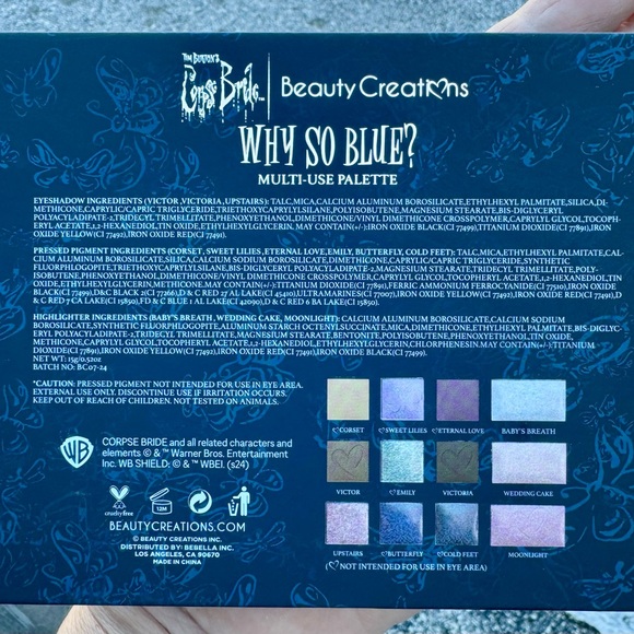 Tim Burton’s Corpse Bride-Why so Blue Multi-Use Palette - Picture 6 of 8